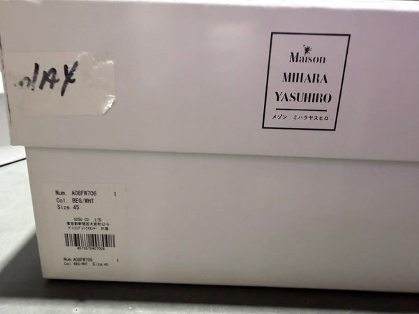 Maison Mihara Wayne Low - Beige / White Size 45 / US12