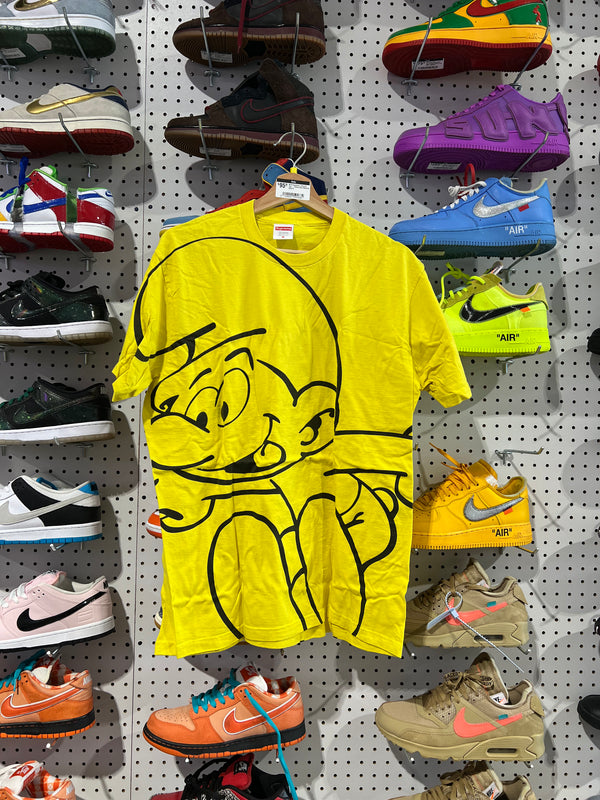 NEW Supreme x Smurfs Tee - Yellow Size Medium