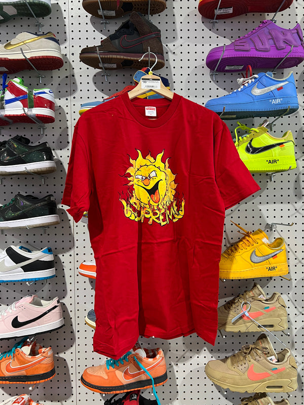 NEW Supreme Sun Tee - Red Size Medium