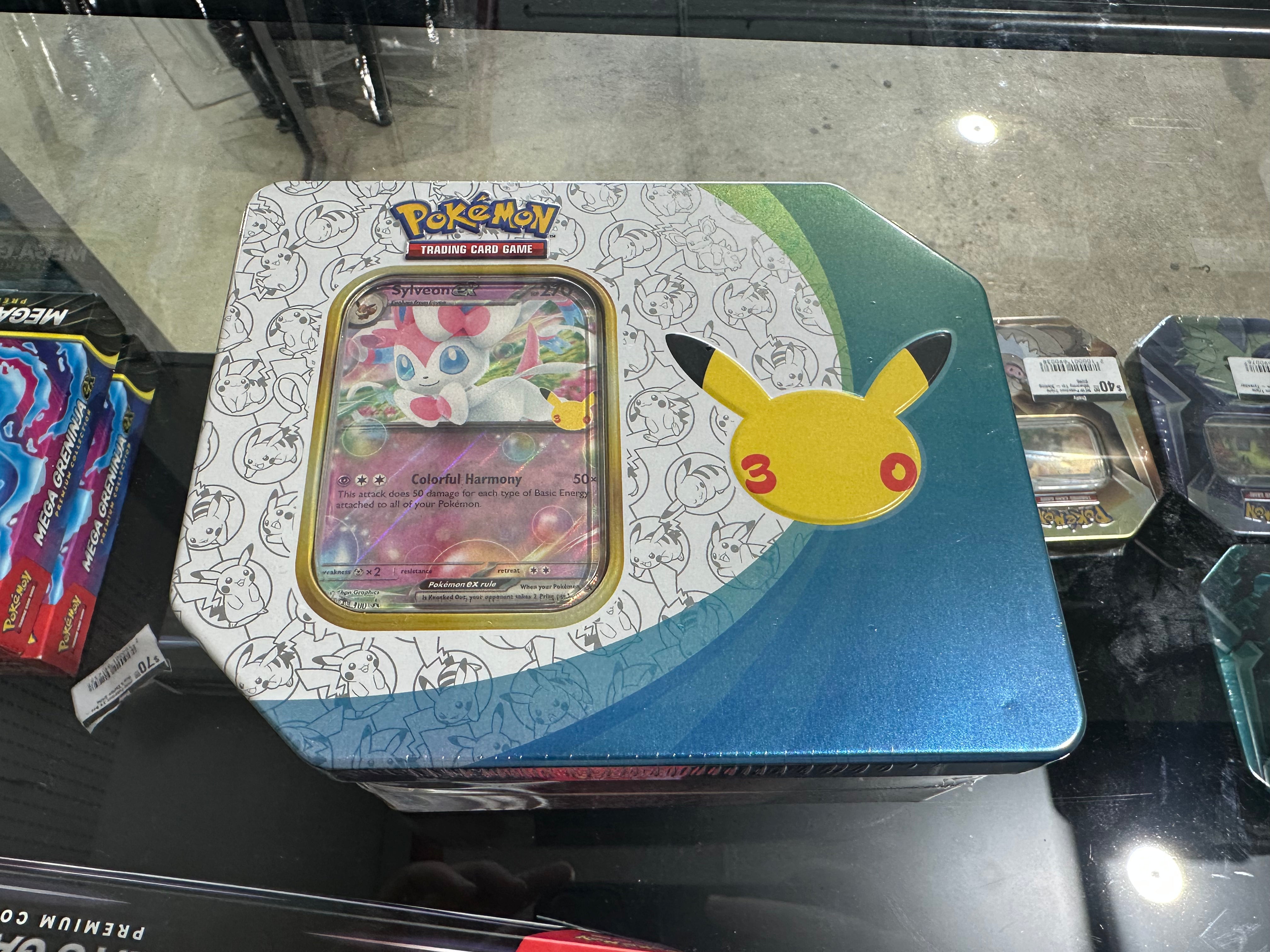 NEW Pokémon 30th Celebration ex Tin