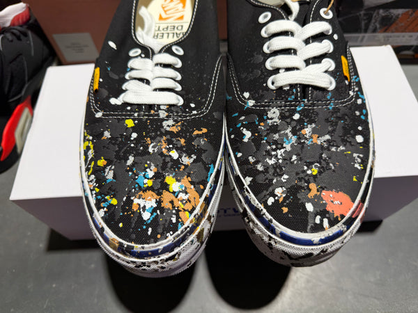 Vans OTW Authentic 44 x Gallery Dept - Black / Paint Splatter Size 12