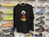 USED Supreme x NUMBER NINE Mickey Raglans LS Tee - Black Size Medium