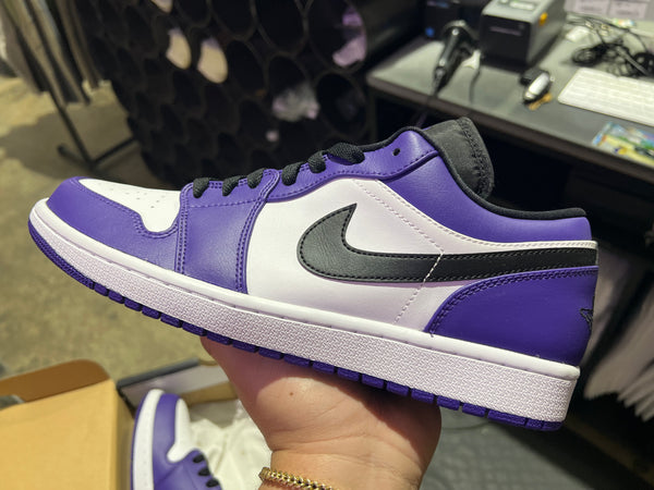 Air Jordan 1 Low - Court Purple White Size 11