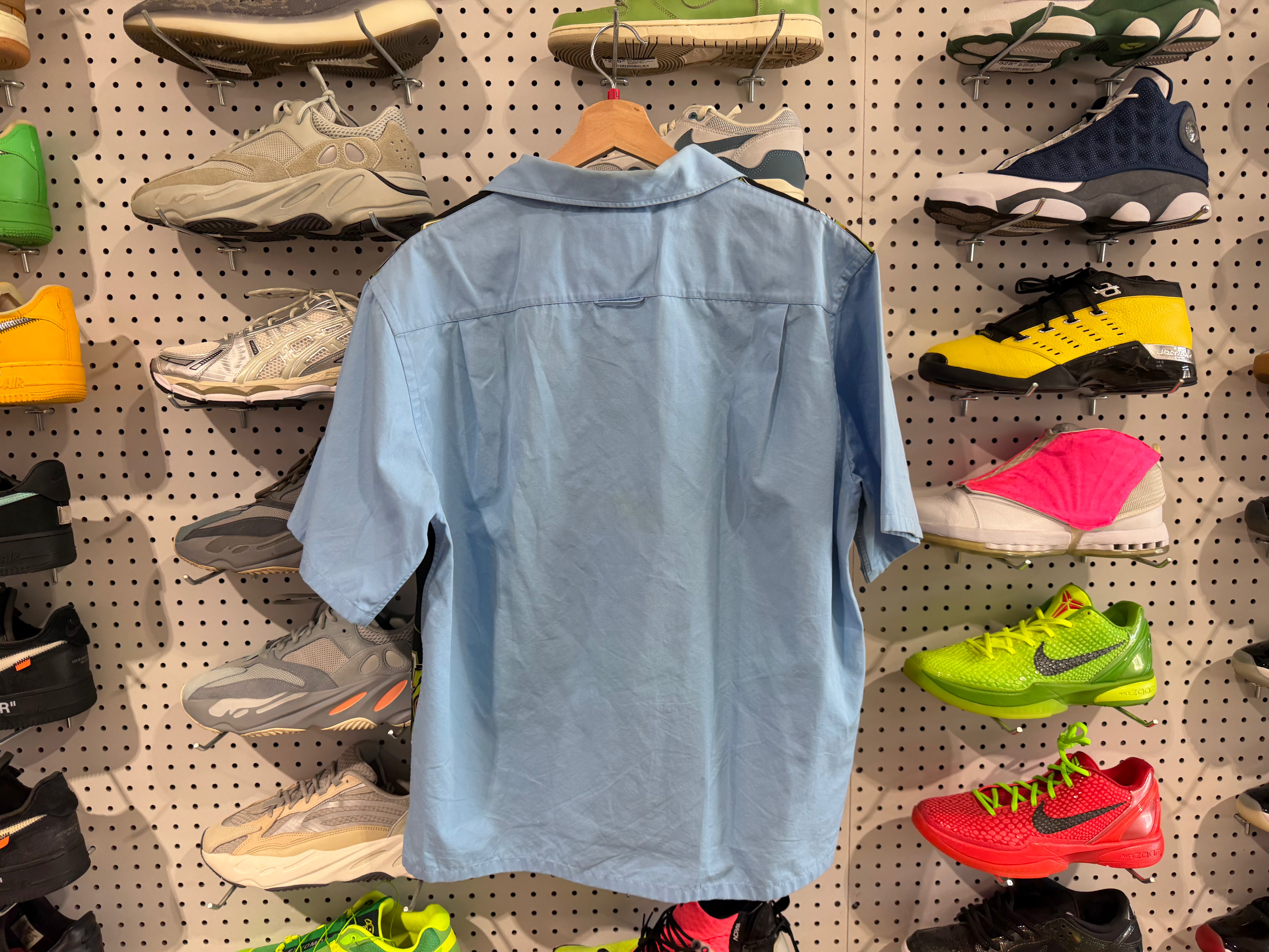 USED Prada Frankenstein Button Up Shirt - Black	Size Large