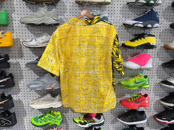 USED Prada Banana Button Up Shirt - Yellow Size Large