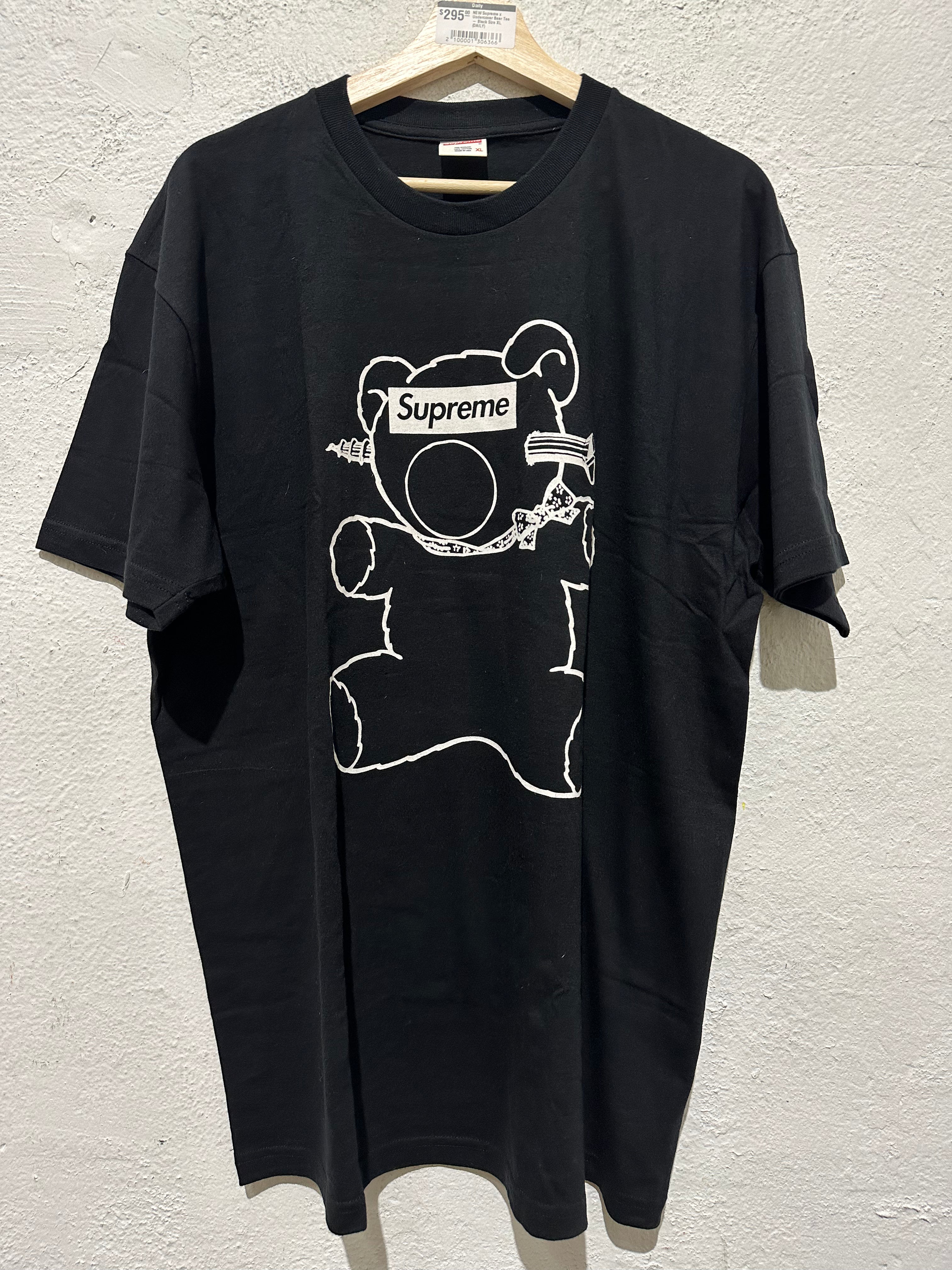 NEW Supreme x Undercover Bear Tee - Black Size XL
