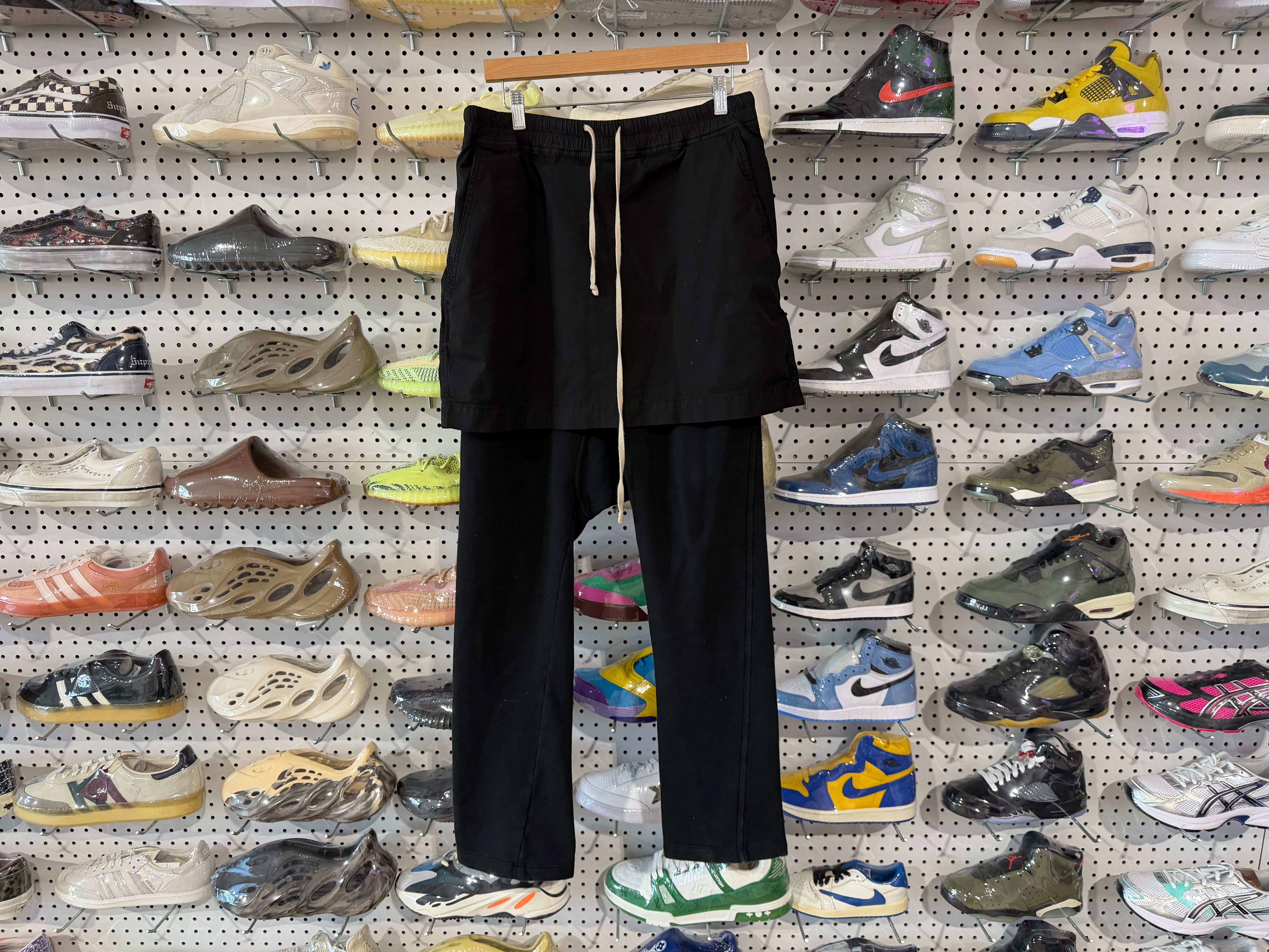 USED Rick Owens Kilt/Sweatpants - Black Size Medium