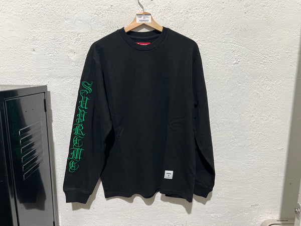 NEW Supreme Old English L/S Top - Black Size Small