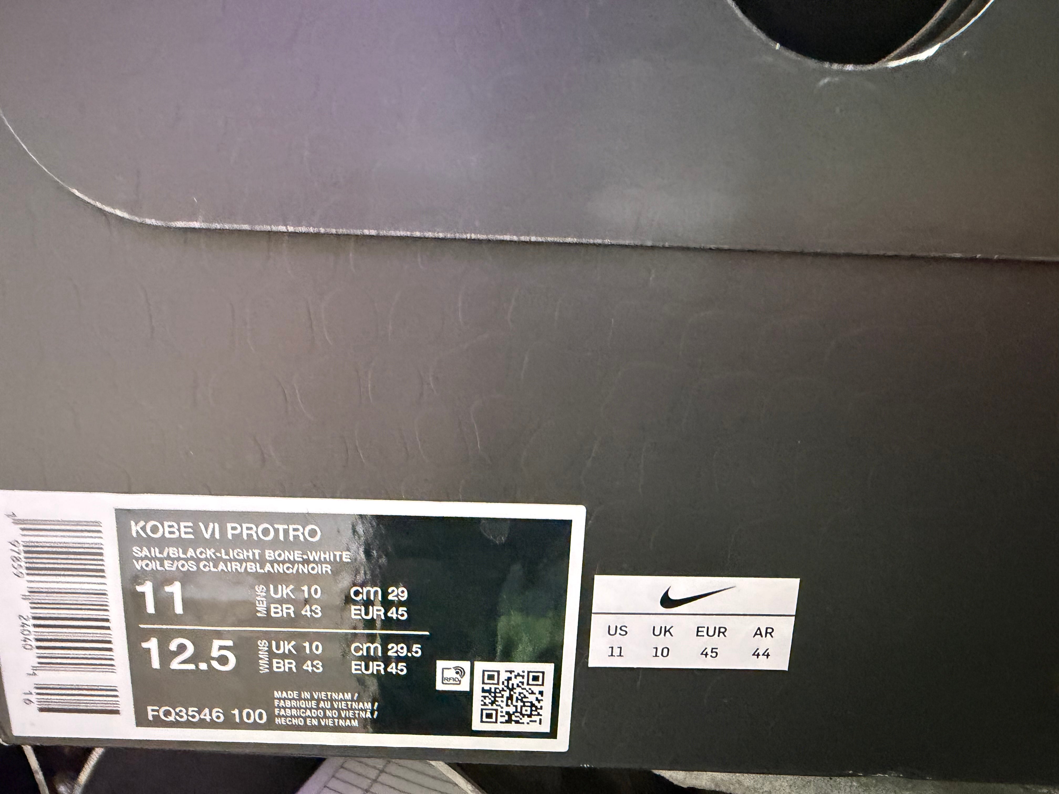 Nike Kobe 6 Protro - Sail All-Star Size 11