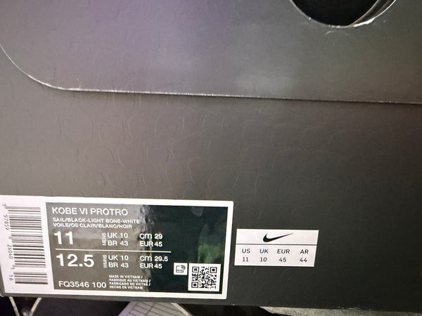 Nike Kobe 6 Protro - Sail All-Star Size 11