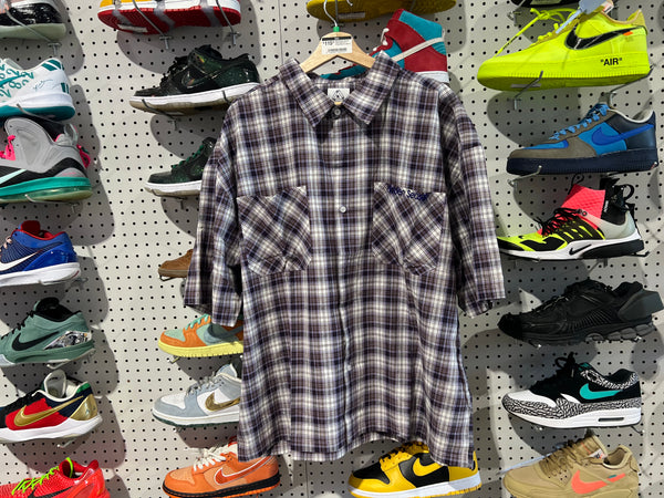 Hidden Season Plaid Button Up - Purple Size XL