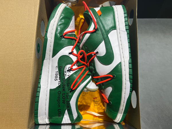 Nike Dunk Low LTHR / Off White - Pine Green Size 10