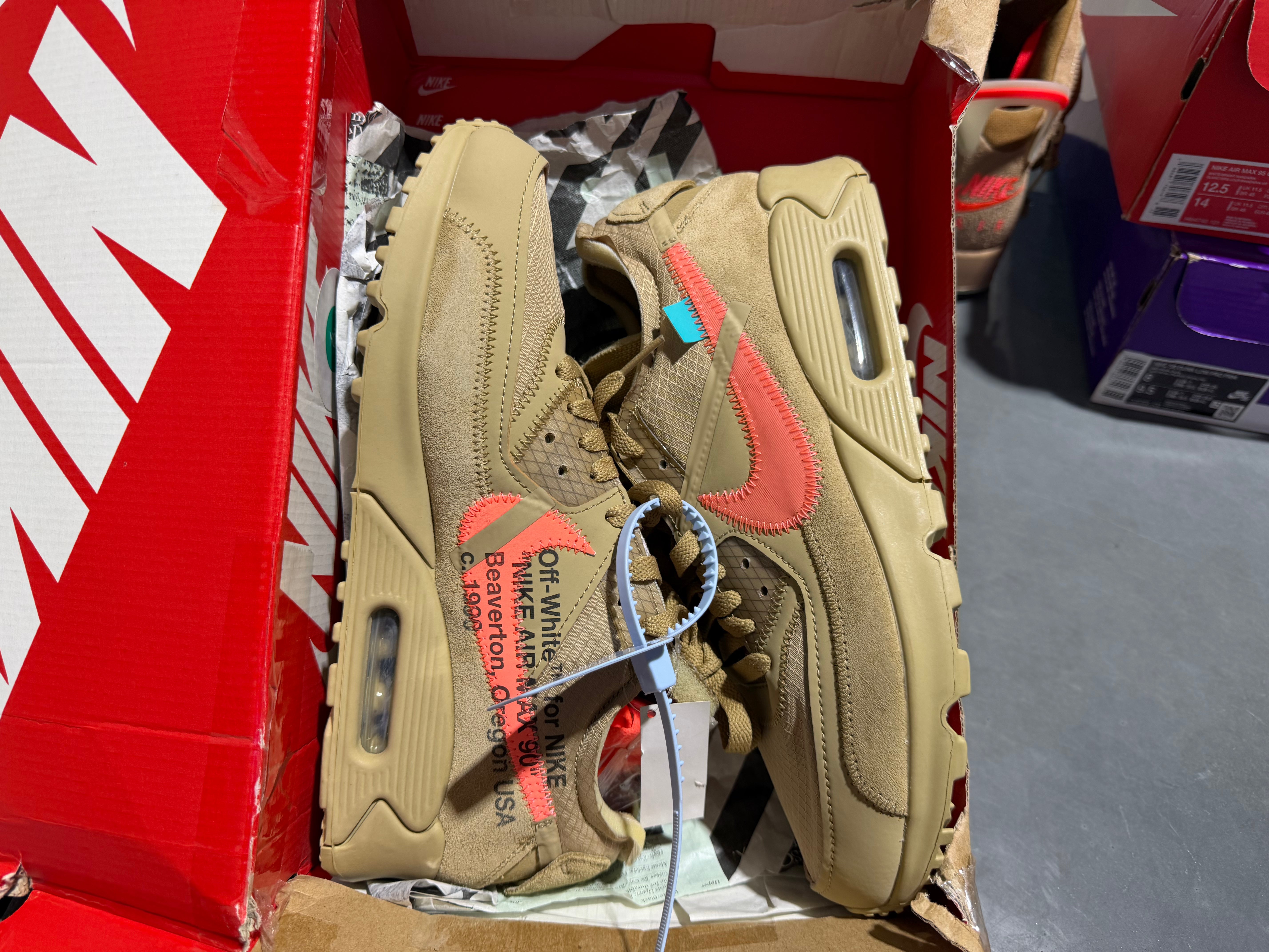 Nike x Off White Air Max 90 - Desert Ore Size 8