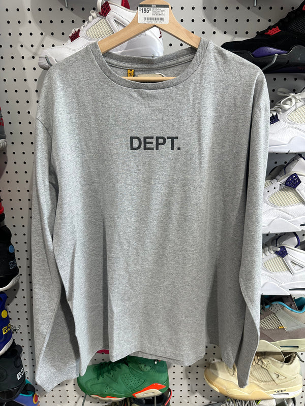 NEW Gallery Department DEPT. Longsleeve Tee - Grey Size Medium
