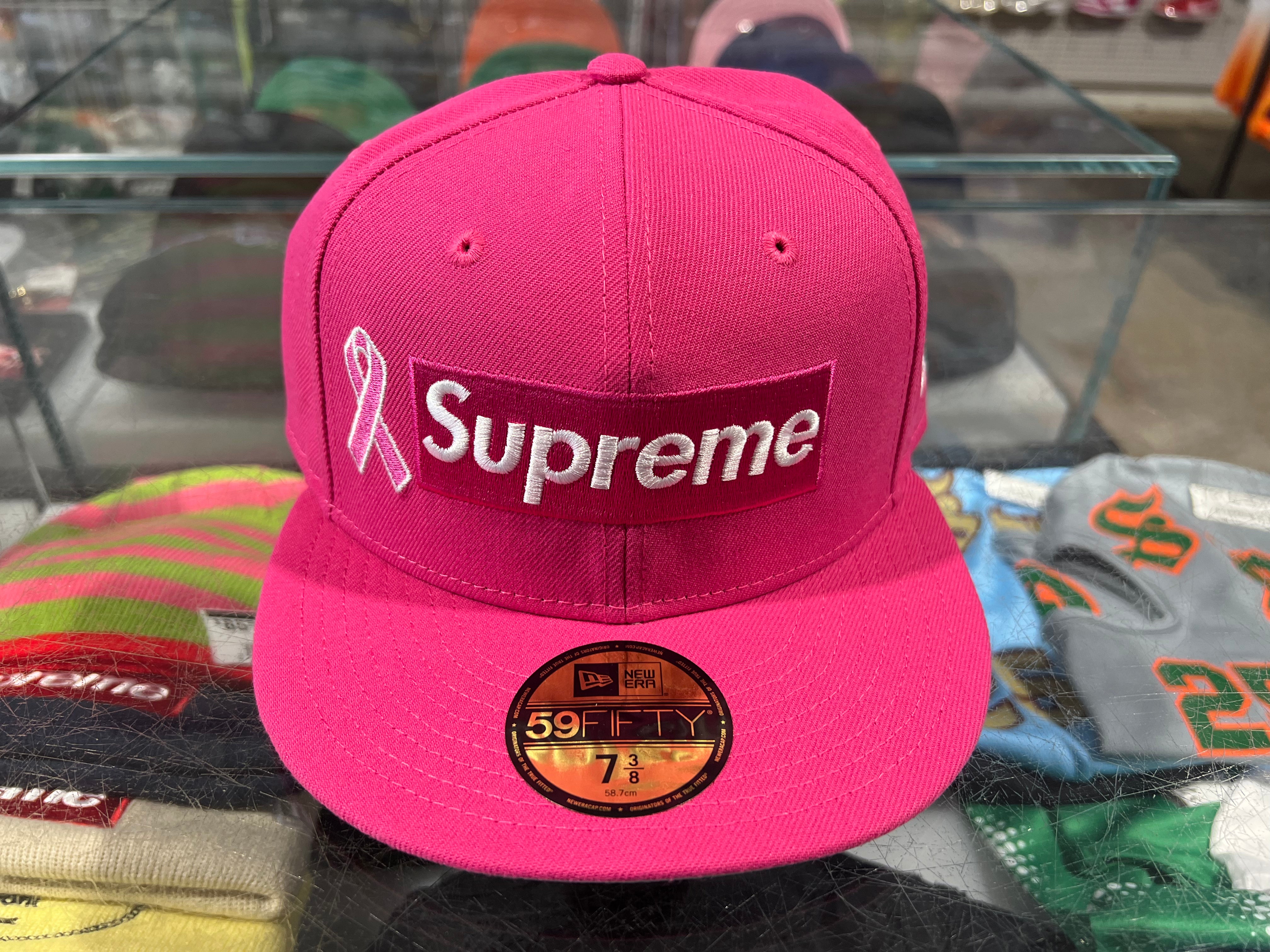 NEW Supreme x New Era Fitted Breast Cancer Awareness
