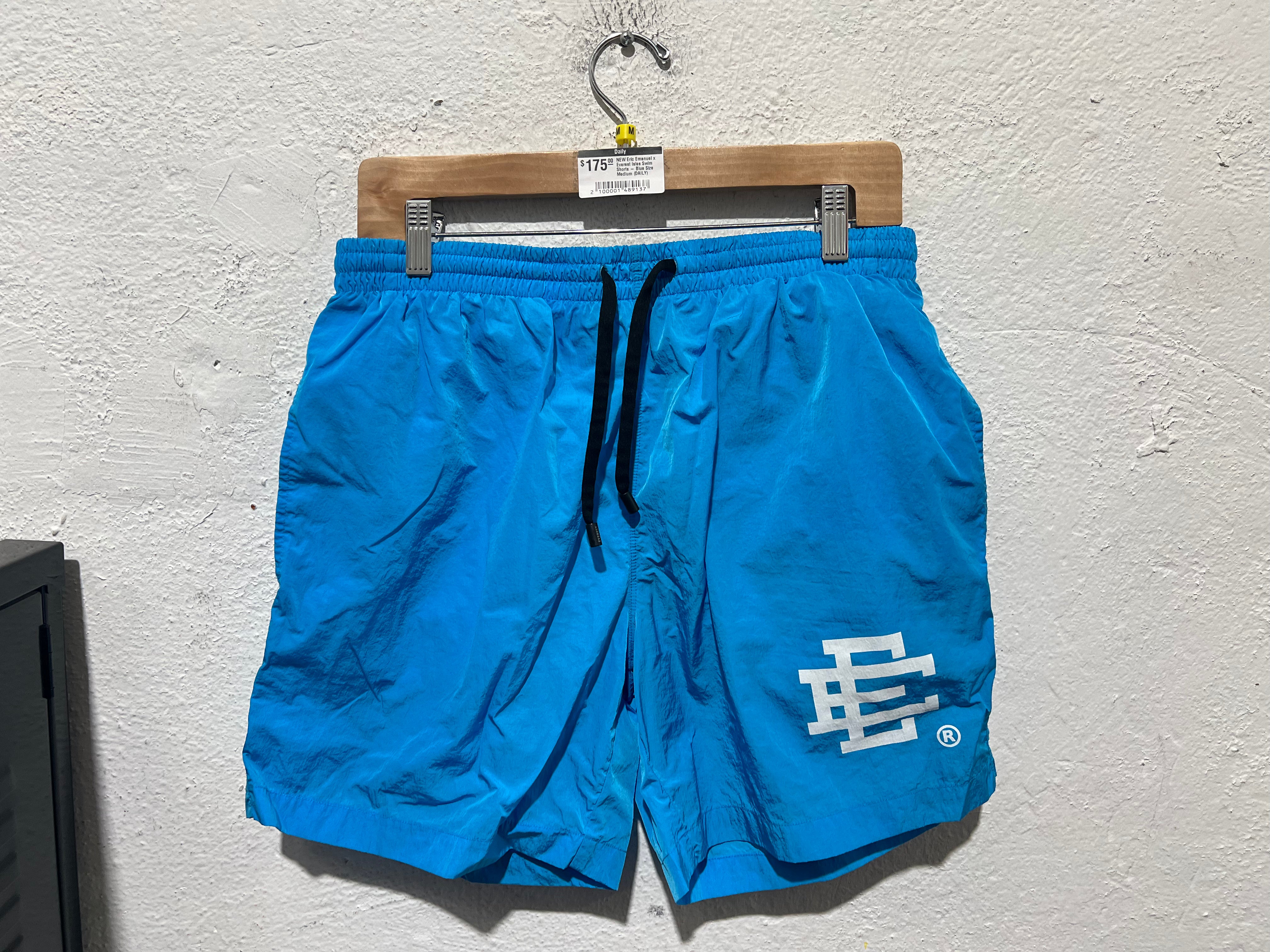 NEW Eric Emanuel x Everest Isles Swim Shorts - Blue Size Medium