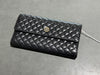 Clean VTG Chanel Quilted CC Leatrer Flap Long Wallet - Black/Pink