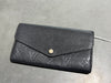 CLEAN Louis Vuitton Monogram Empreinte Leather Sarah Wallet - Black