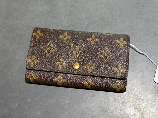 Clean Louis Vuitton Monogram Porte-Monnaie Tresor Wallet - Brown