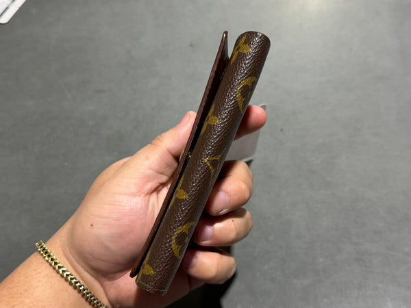 Clean Louis Vuitton Monogram Porte-Monnaie Tresor Wallet - Brown