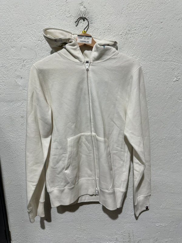 Bape Shark Hoodie - White Size Medium