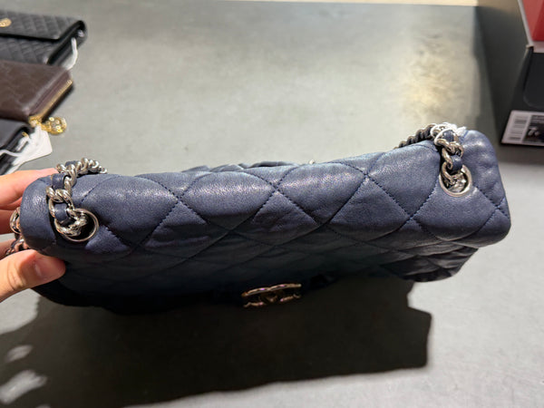 Preloved 2016 Chanel Chain Around Crossbody  Leather Flap Bag - Navy