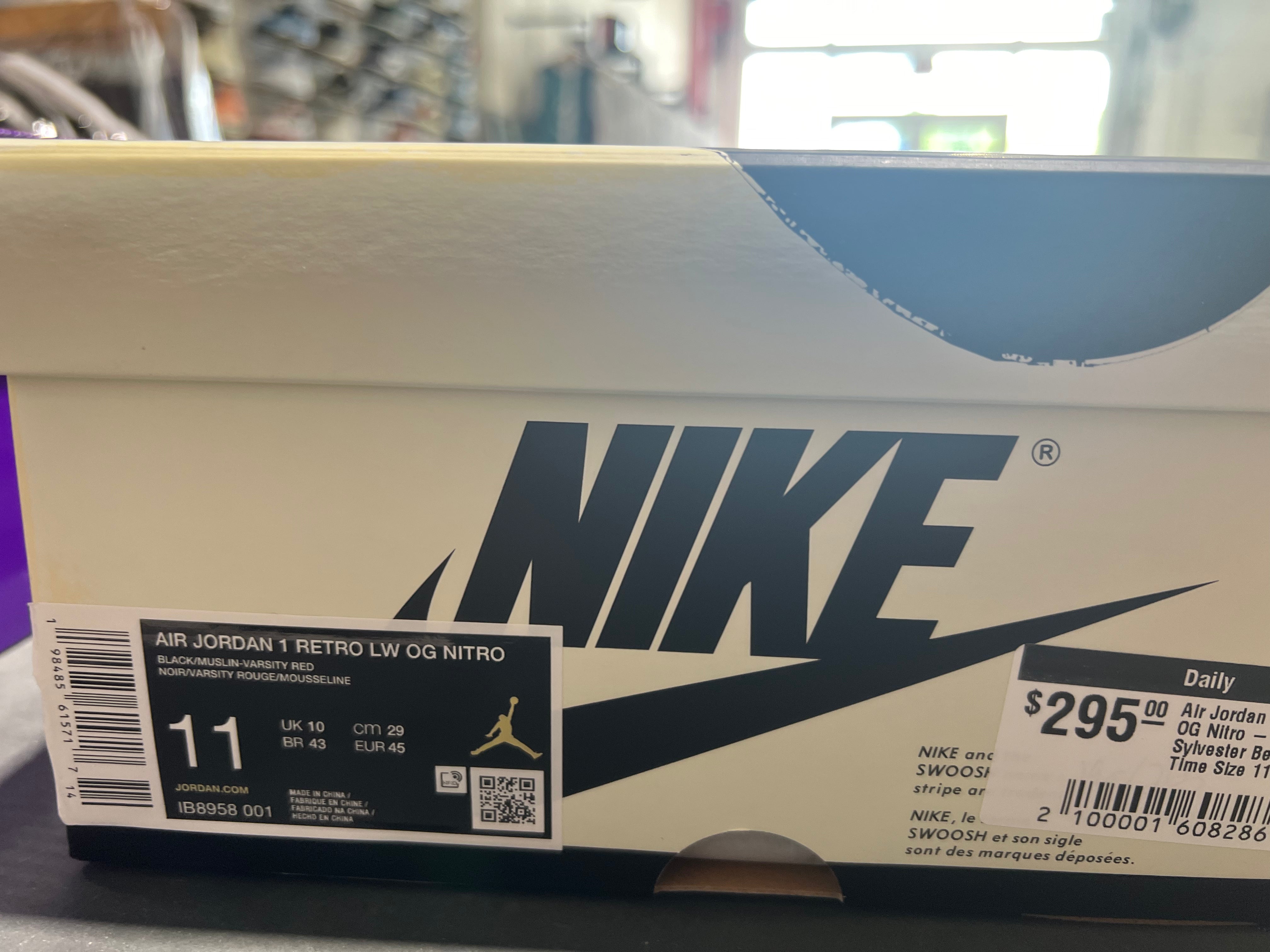 Air Jordan 1 Retro Low OG Nitro - Nigel Sylvester Better With Time Size 11