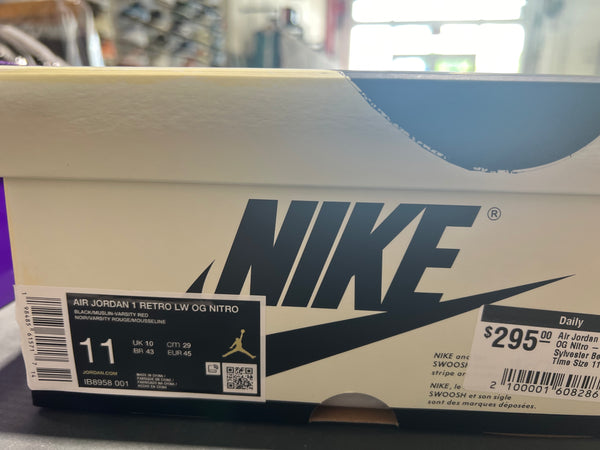 Air Jordan 1 Retro Low OG Nitro - Nigel Sylvester Better With Time Size 11