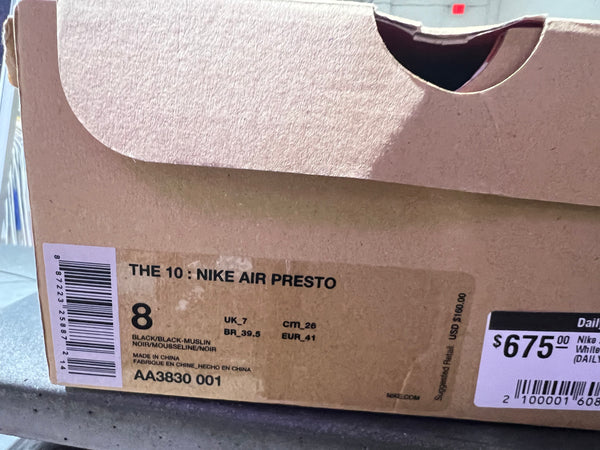 Nike Air Presto x Off White - OG Size 8