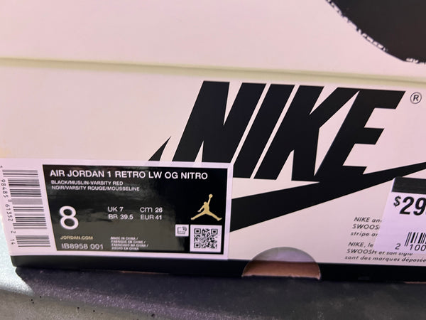 Air Jordan 1 Retro Low OG Nitro - Nigel Sylvester Better With Time Size 8