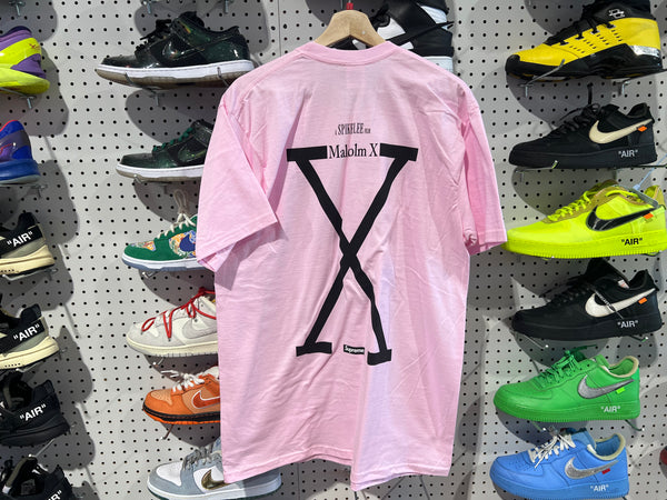 NEW Supreme x 40 Acres Malcolm X Tee - Pink Size Large