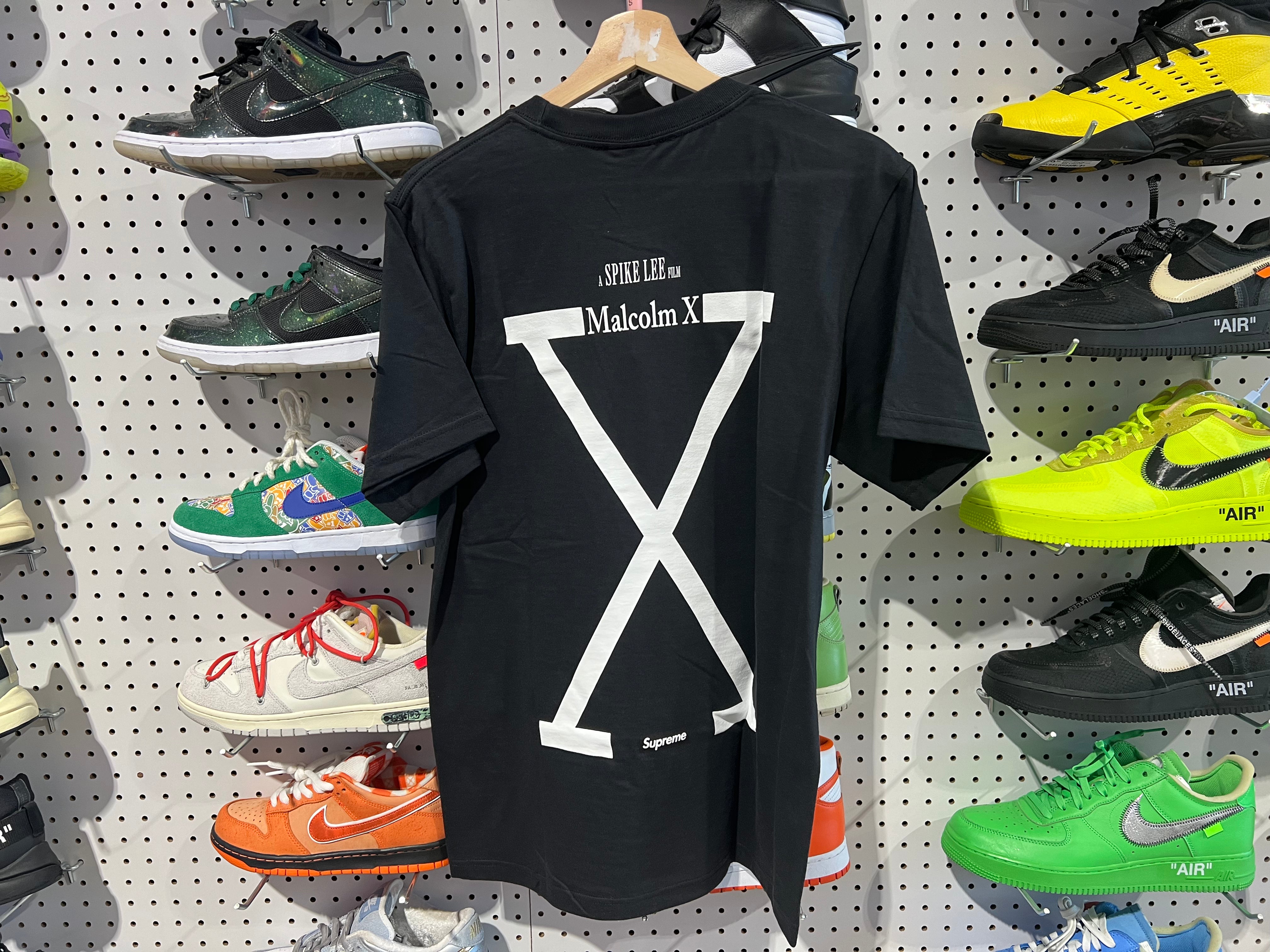 NEW Supreme x 40 Acres Malcolm X Tee - Black Size Small