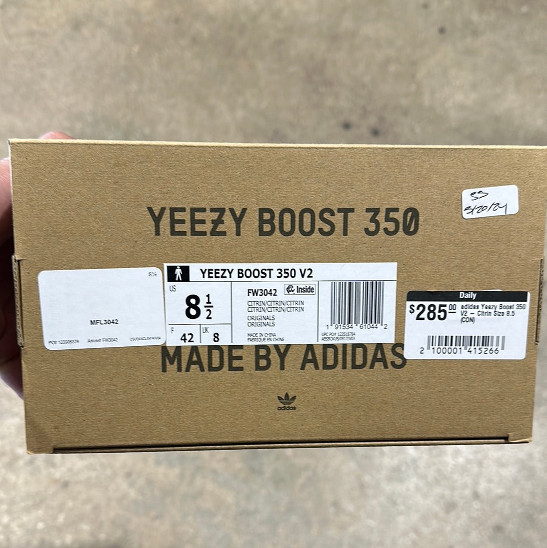 adidas Yeezy Boost 350 V2 - Citrin Size 5.5