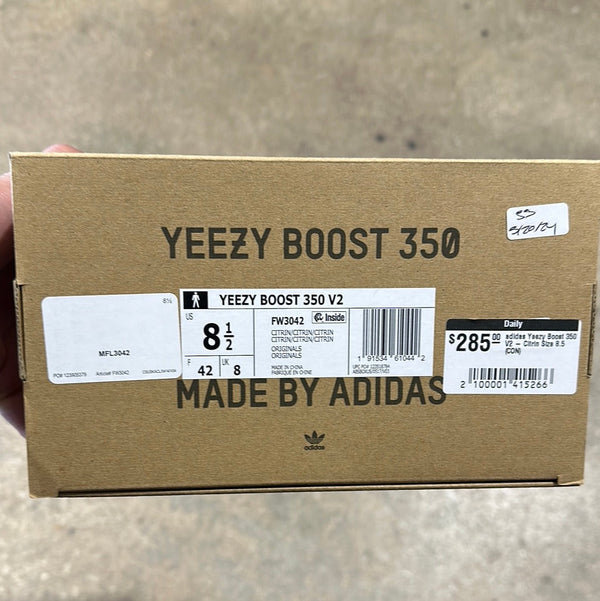 adidas Yeezy Boost 350 V2 - Citrin Size 5.5