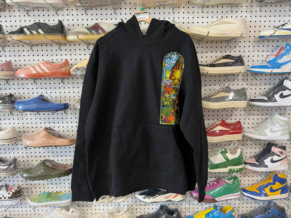 NEW Who Decides War Stained Glass Hoodie - Black Size L
