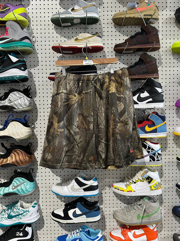 NEW Supreme Small Box Baggy Mesh Shorts - Camo Size Small