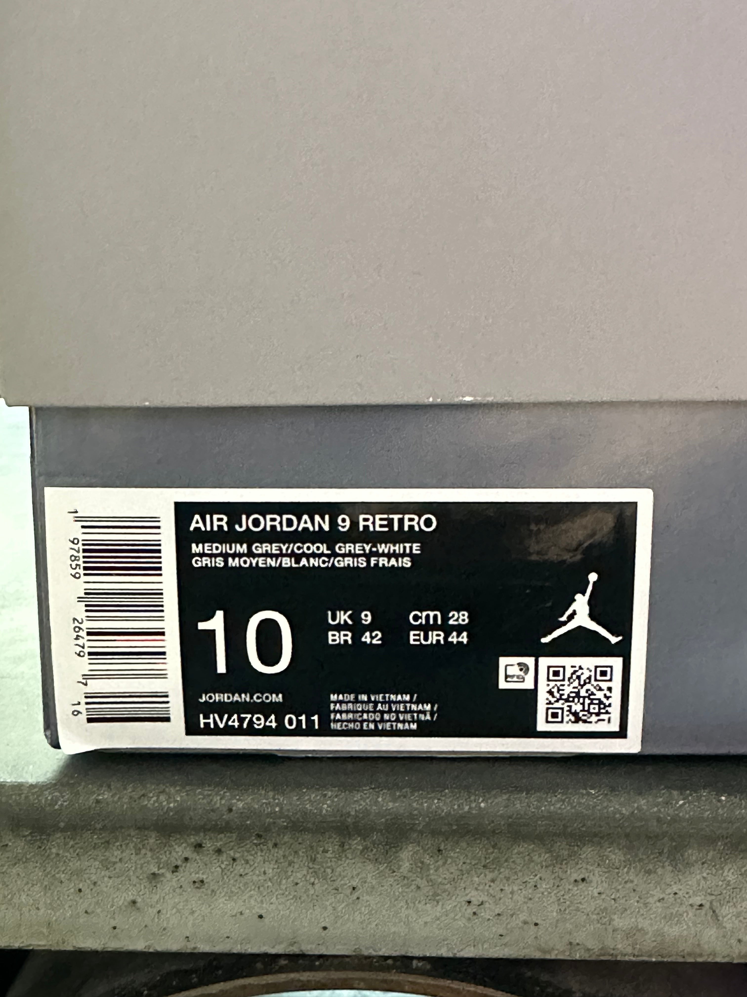 Air Jordan 9 Retro - Cool Grey 2025 Size 13