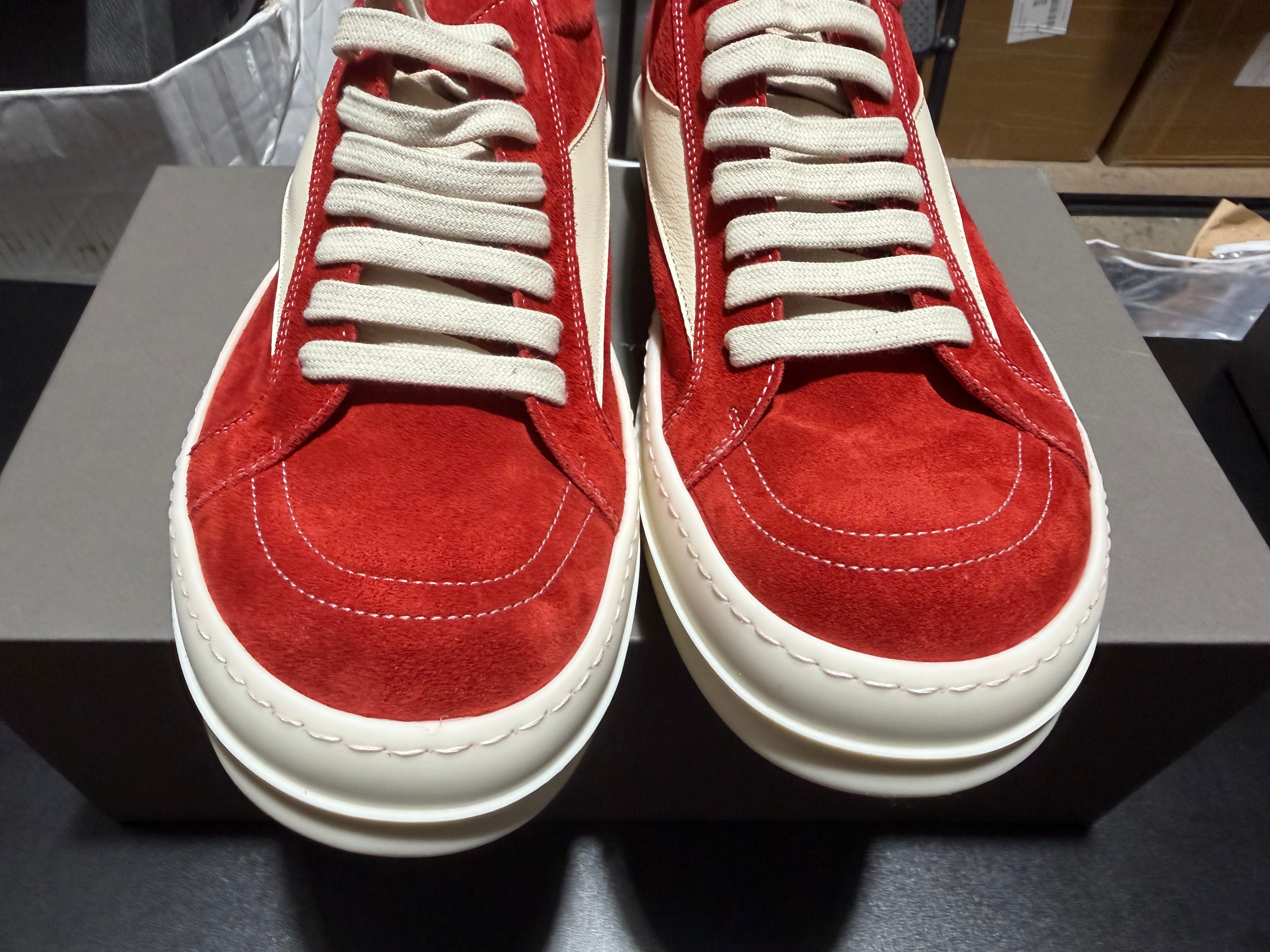 Rick Owens Vintage Sneakers - Carnelian Milk Size 9US/42EU
