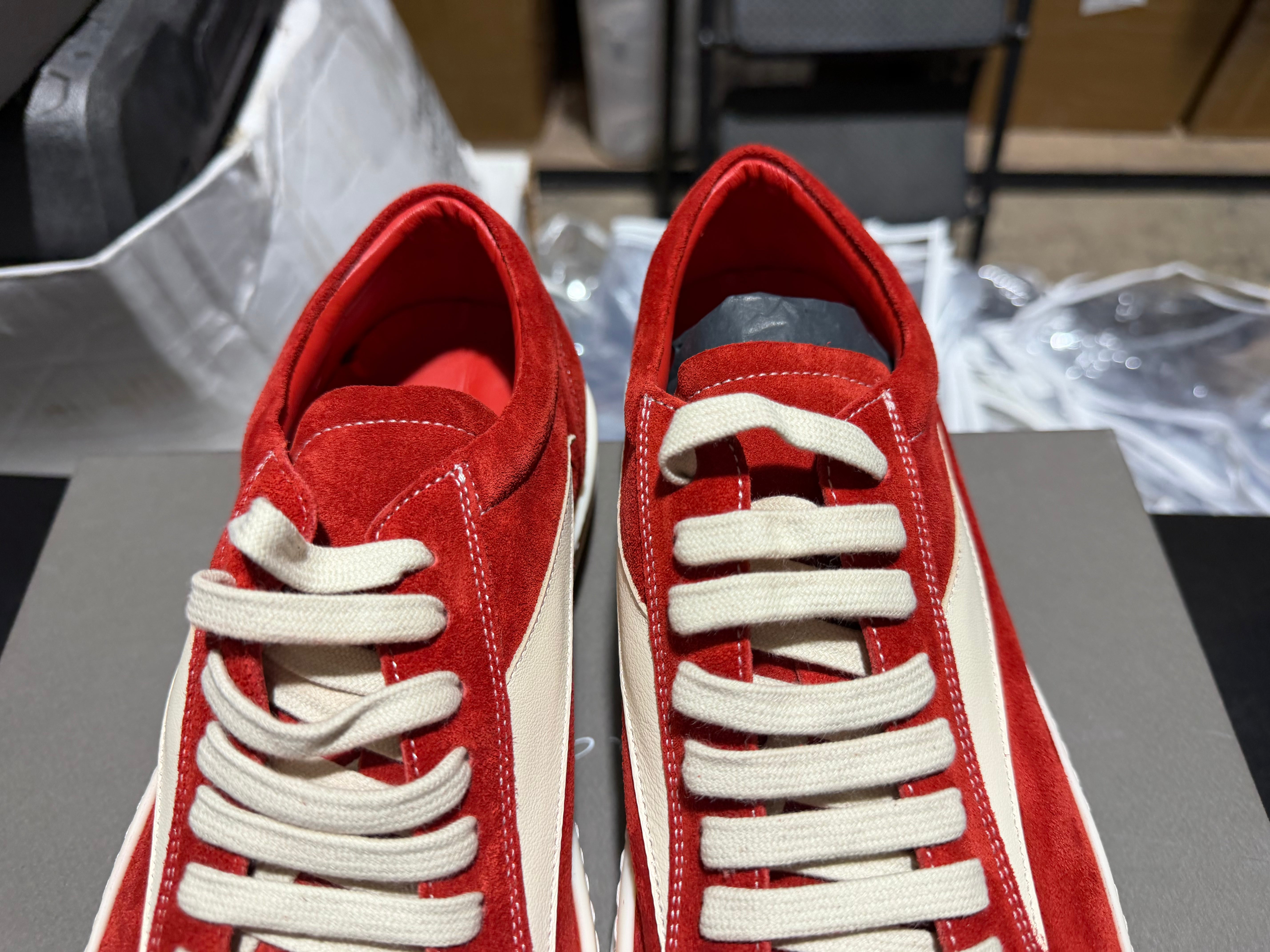 Rick Owens Vintage Sneakers - Carnelian Milk Size 9US/42EU