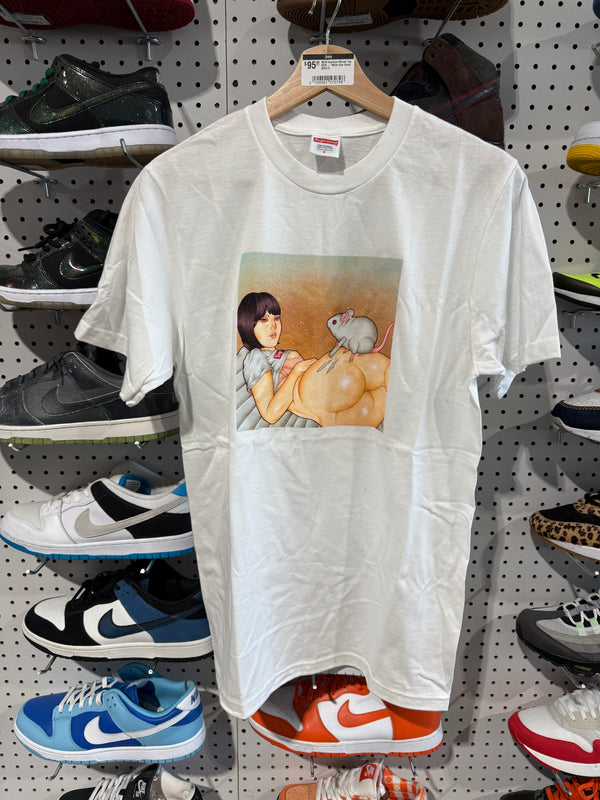 NEW Supreme Mouse Tee SS25 - White Size Small