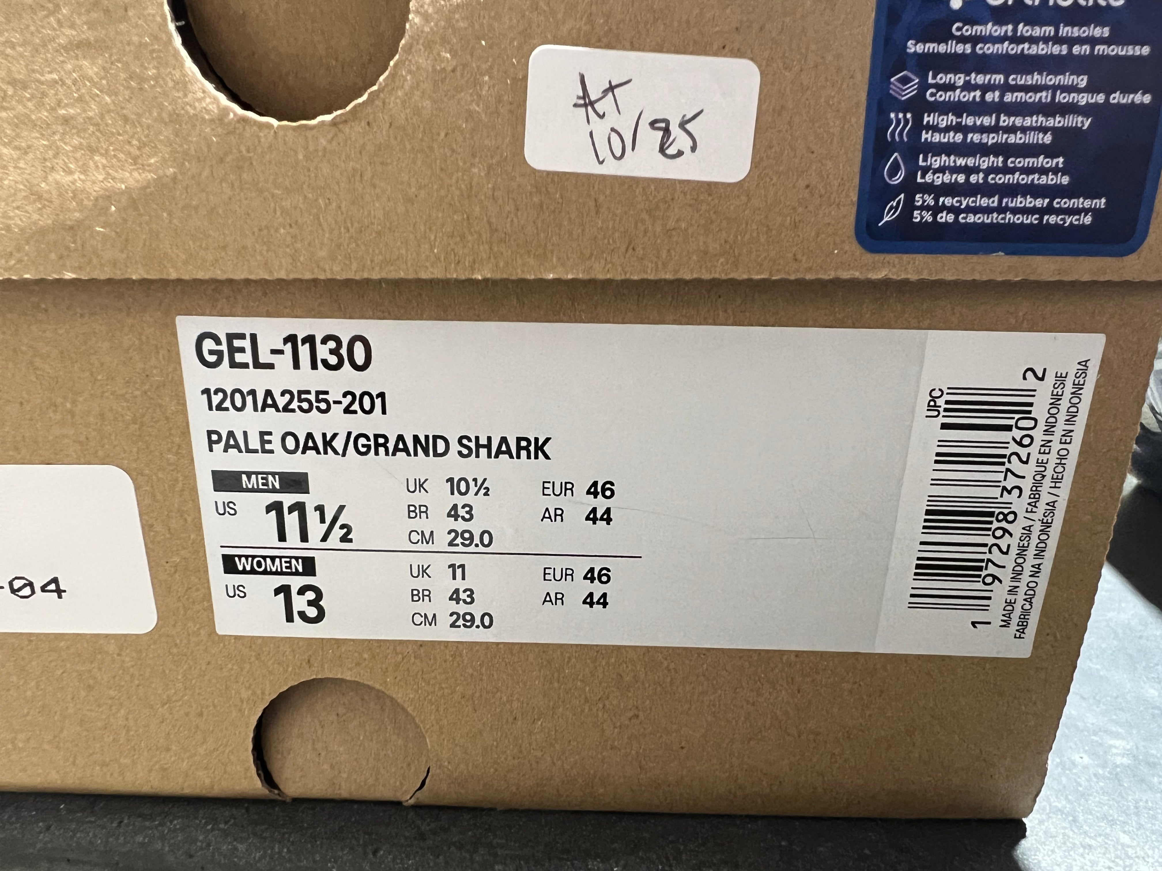 ASICS Gel-1130 - Pale Oak/Grand Shark Size 11.5