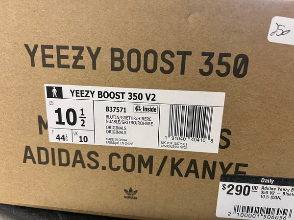 Adidas Yeezy Boost 350 V2 - Bluetint Size 10.5