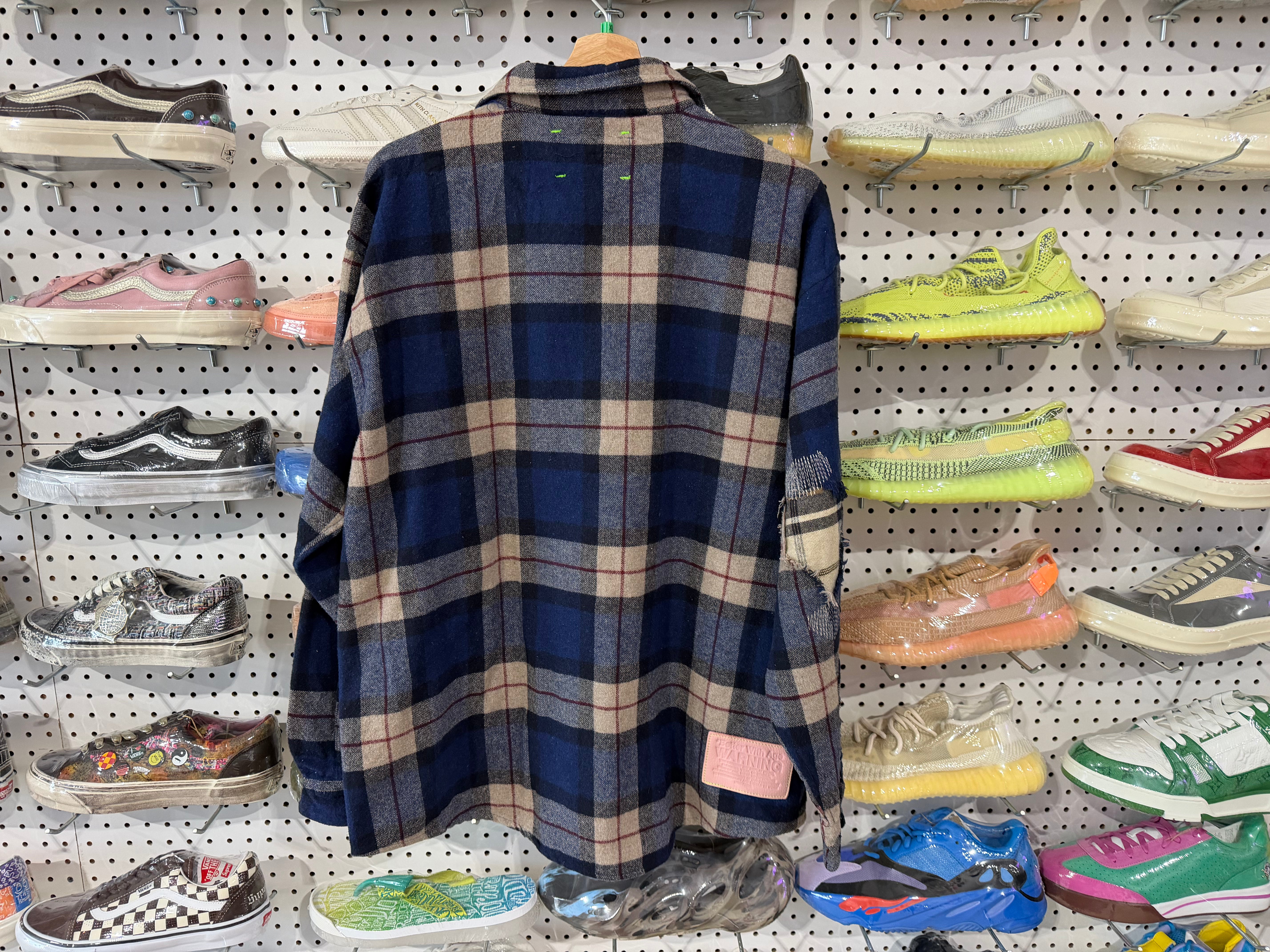NEW Better With Age Flannel - Blue Plaid Size XL