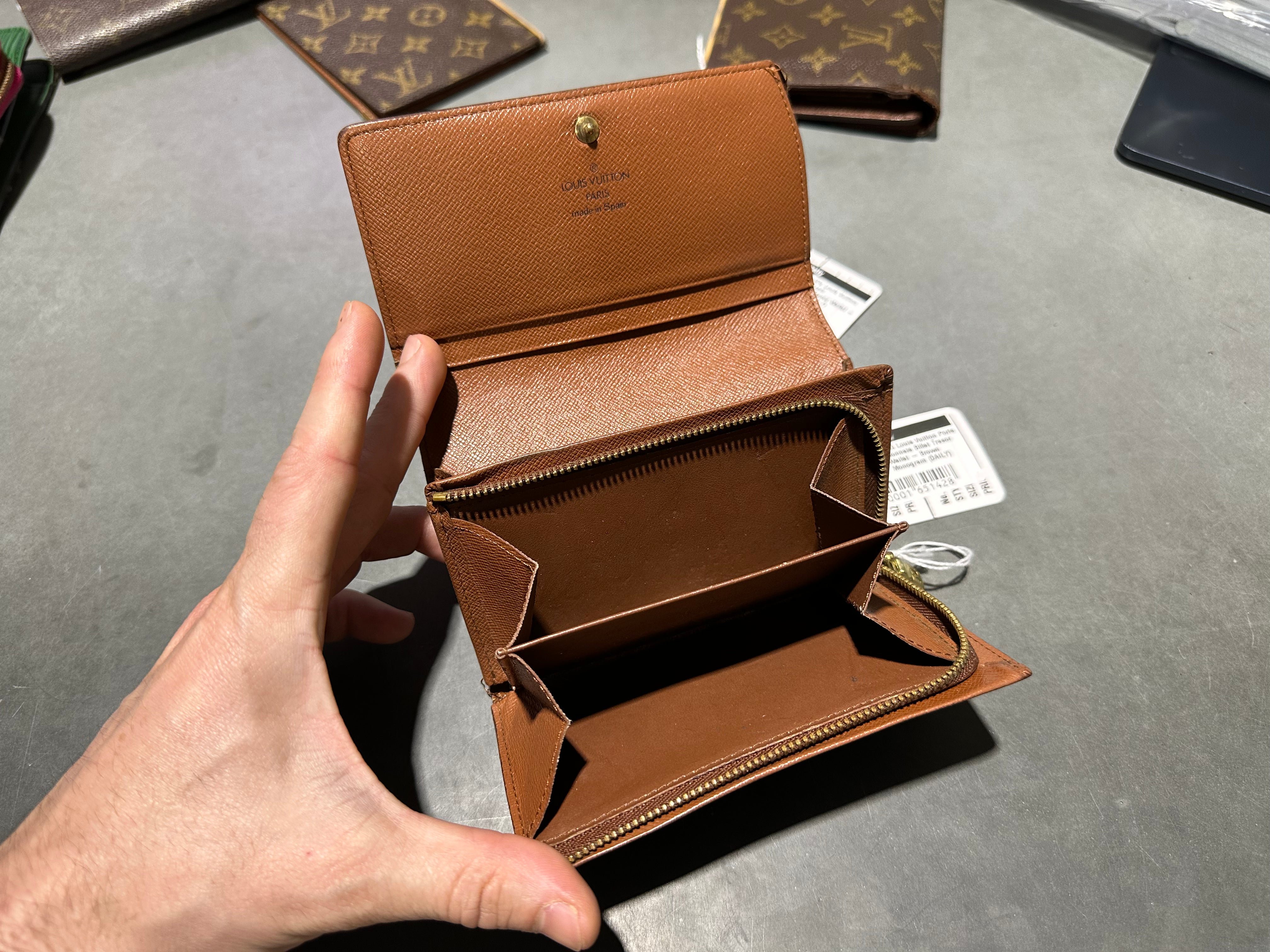 VTG Louis Vuitton Porte Monnaie Billet Tresor Wallet - Brown Monogram
