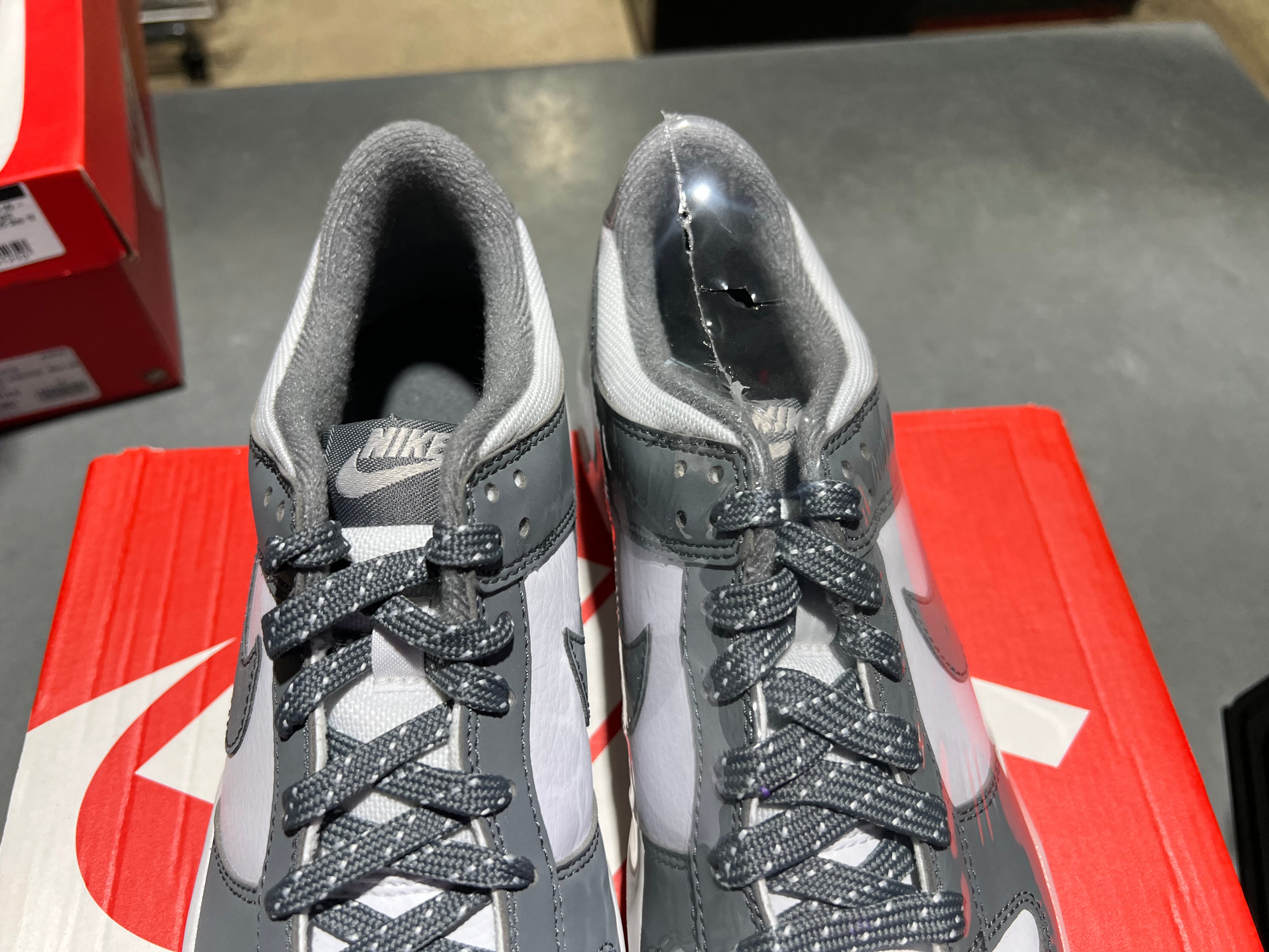 Nike Dunk Low (GS)  - Smoke Grey Gum 3M Swoosh Size 7Y