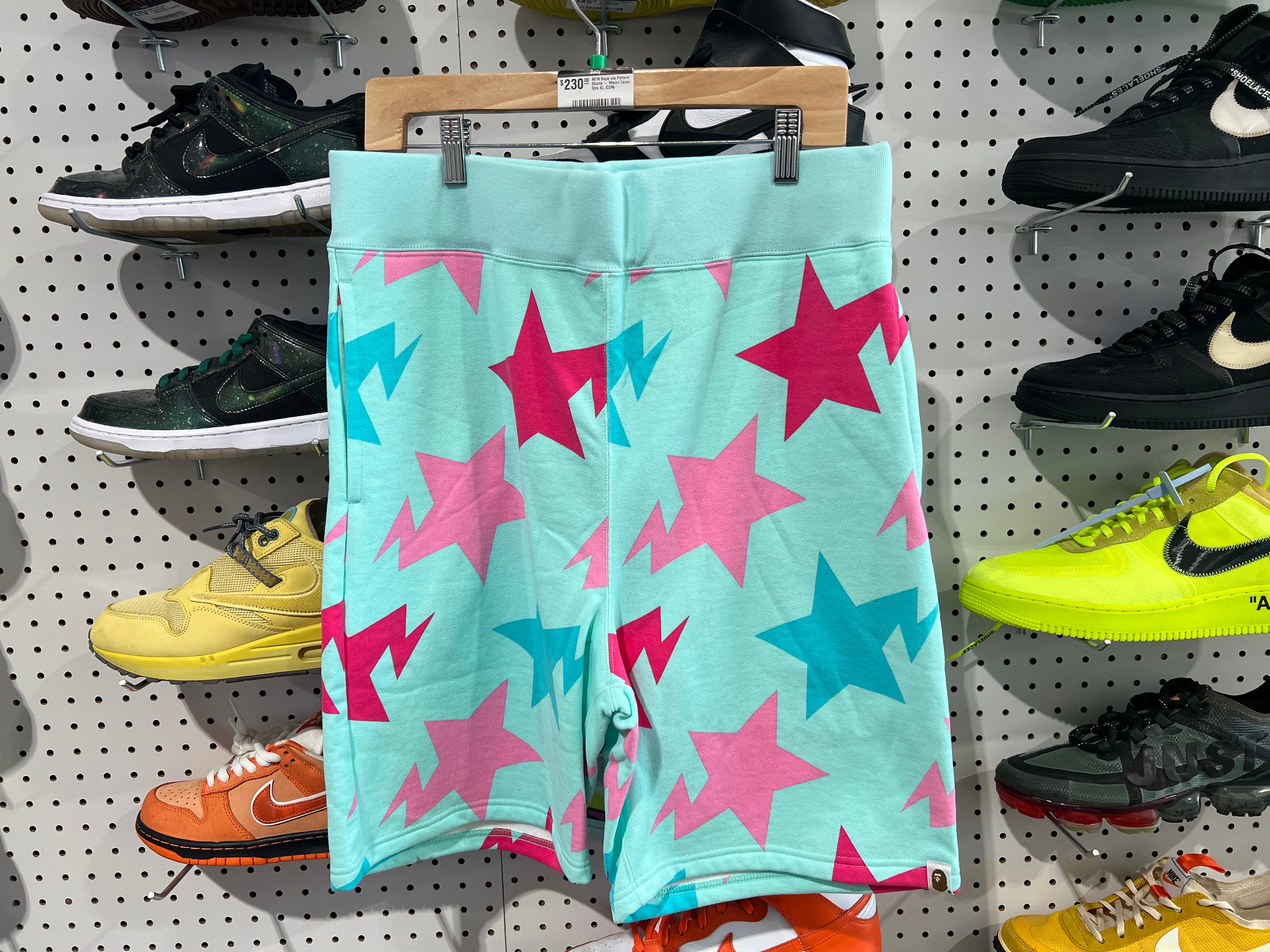 NEW Bape sta Pattern Shorts - Miami Camo Size XL