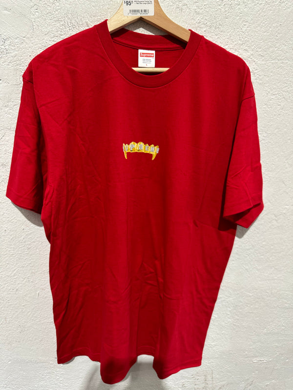 NEW Supreme Fronts Tee - Red Size Large