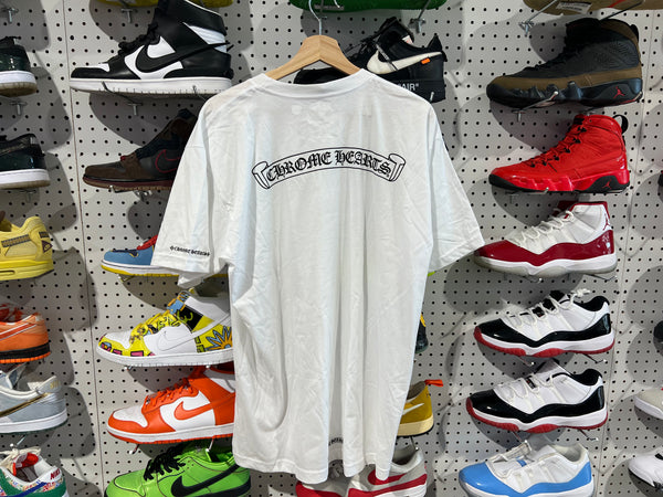 NEW Chrome Hearts Scroll Tee - White Size XL