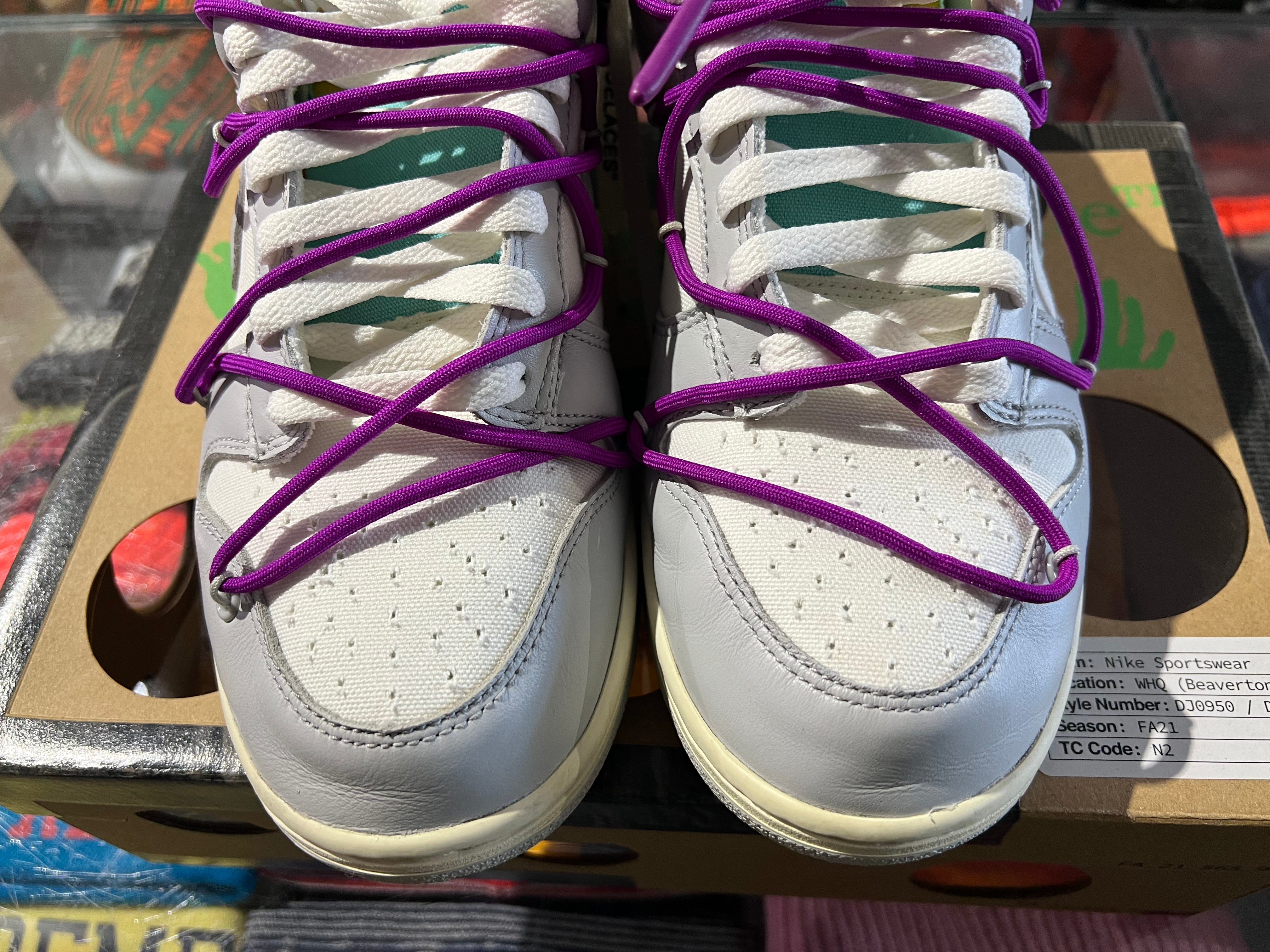 Nike Dunk Low x Off White - Lot 21 Size 9.5