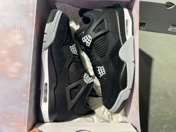 Air Jordan 4 Retro SE - Black Canvas Size 9